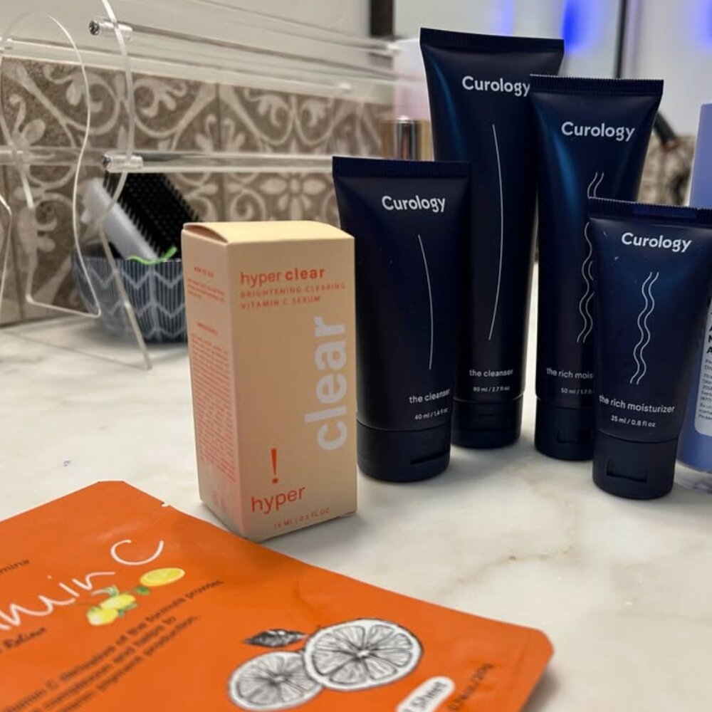 Never been used skincare from Curology (cleanser, moisturizer, vitamin C serum)